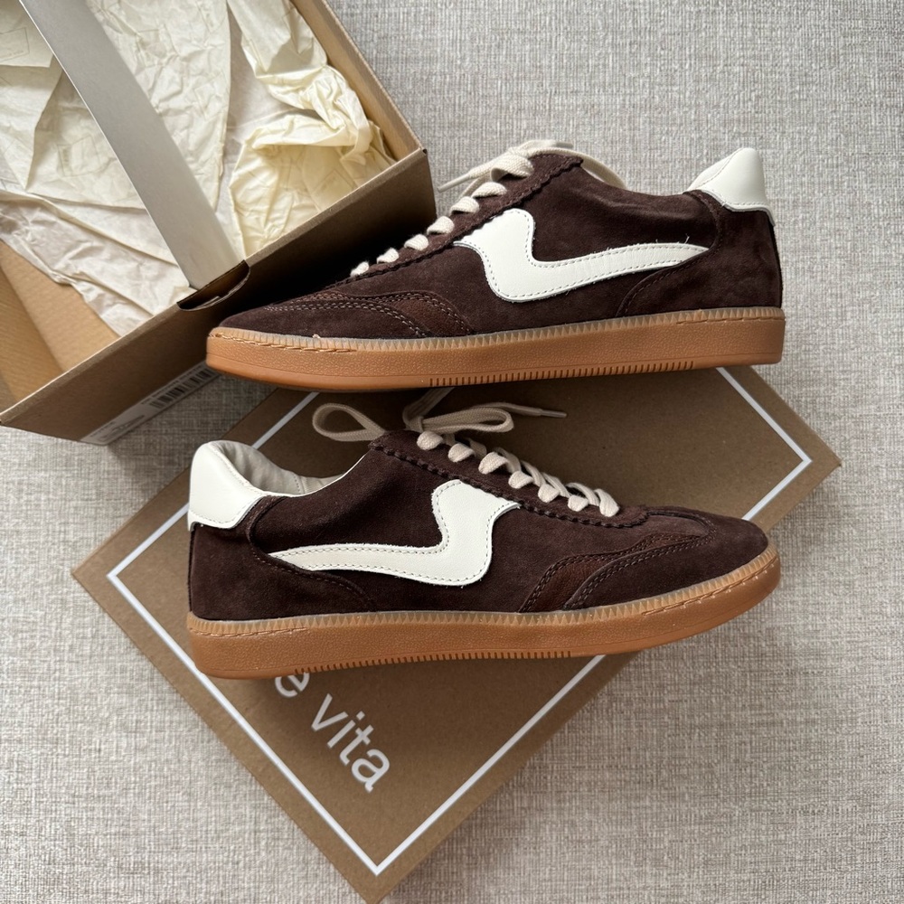 Dolce Vita Notice Sneakers Brown Suede